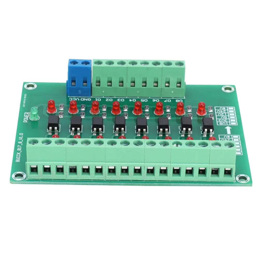 DST-1R8P-N Optical Isolation Module 12V to 3.3V 20KHZ 8 Channel Optocoupler 8 Channel Relay Module Industrial Control