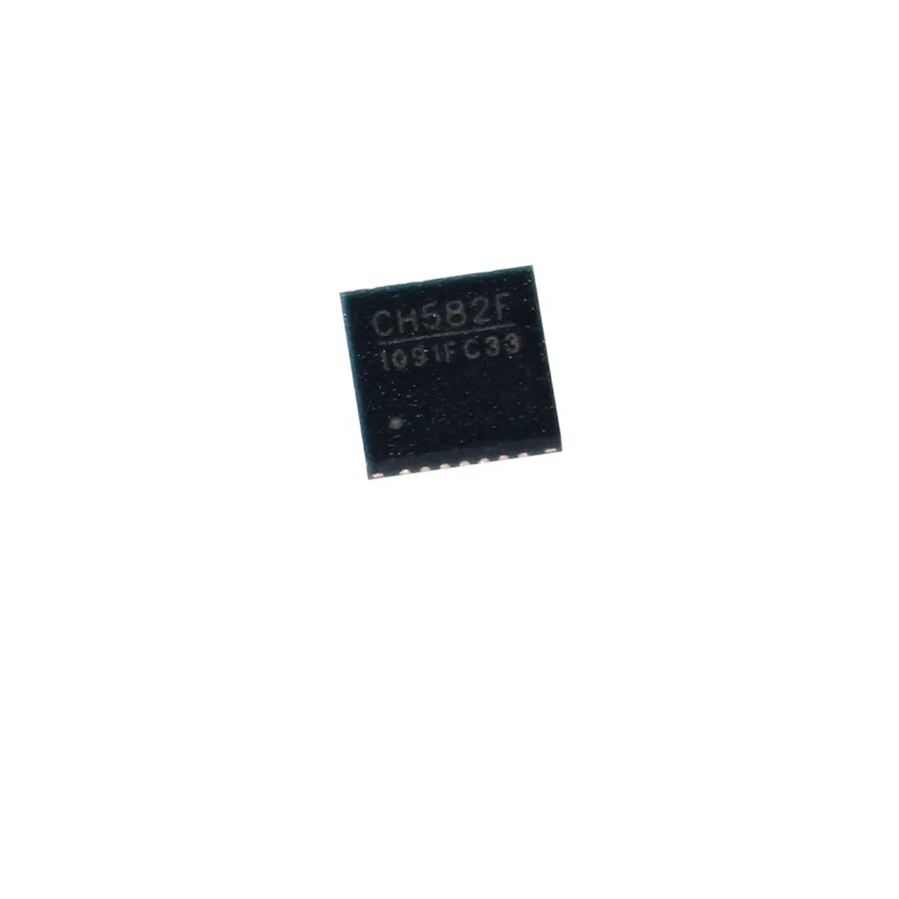 5PCS/LOT CH582F CH582 QFN-28 SMD 32-bit MCU Microcontroller Integrated With BLE Wireless Communication New Good Quality Chipset