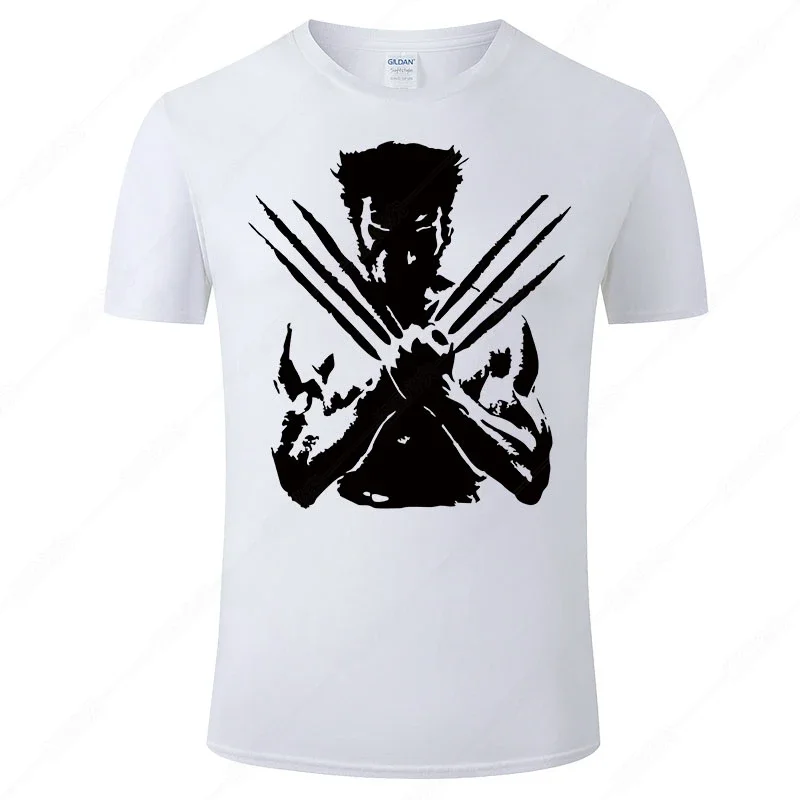 X-Men Wolverine T Shirt Men Women Summer T-Shirt 2021 Fighting Streetwear Tee 100% Cotton Short Sleeve Print Tshirt Homme J43