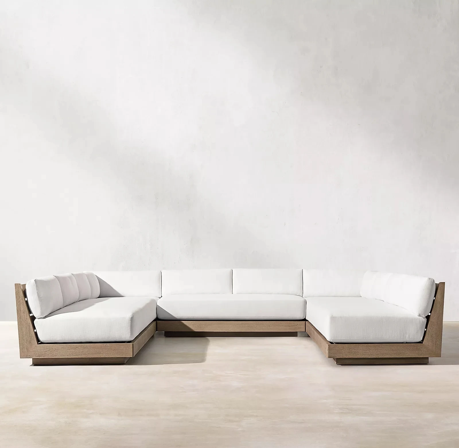 

Hot Selling Outdoor Garden Teak Combination Sofa Hotel Terrace Sectional Leisure Seat Villa Courtyard Modern Furniture Set