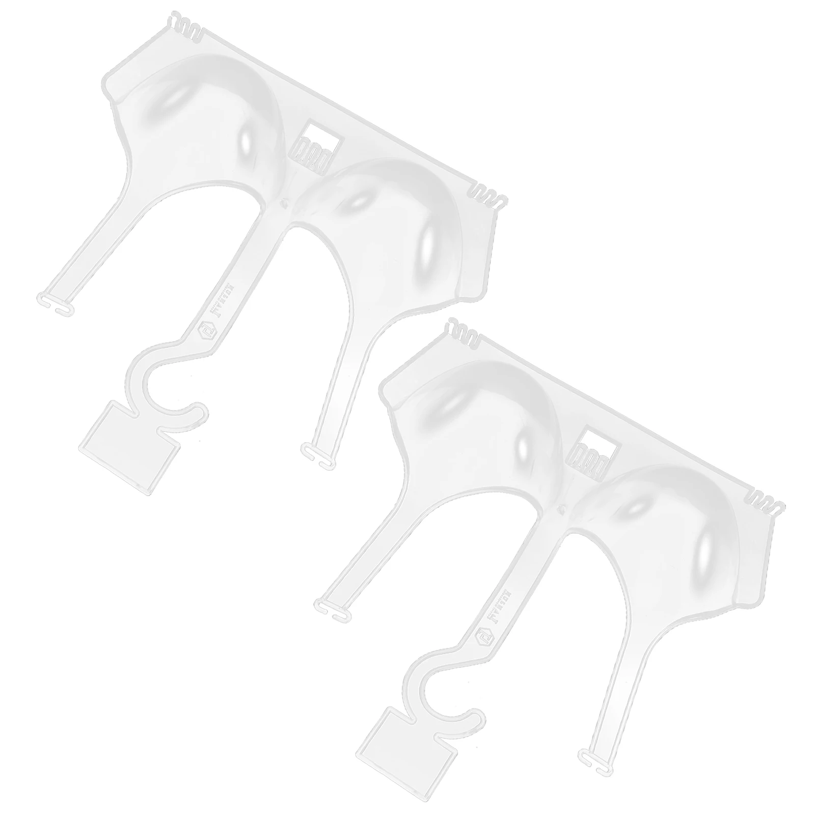 

2Pcs Underwear Display Rack Plastic Bra Hanger Small Size Mannequin Clothes Hanging Storage Solution