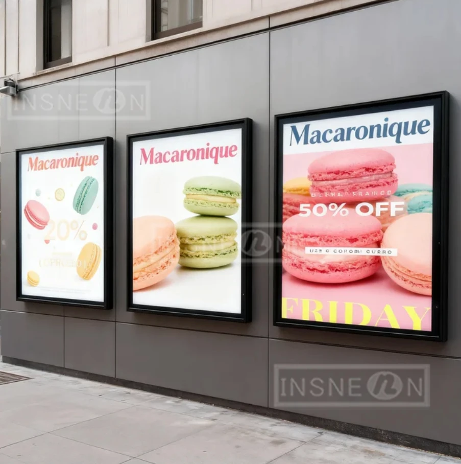 Placa de sinal ao ar livre led sinal personalizado logotipo publicidade painel luz sinais parede luminosa néon carta acrílico display iluminado impressão