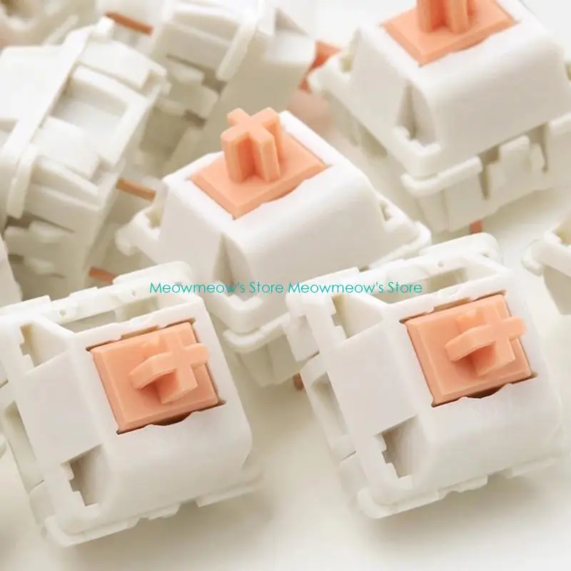 W91Aアップグレードされたメカニカルキーボード触覚スイッチ70Mクリックポンステムホワイトパンダ線形スイッチ3pins 10pcs