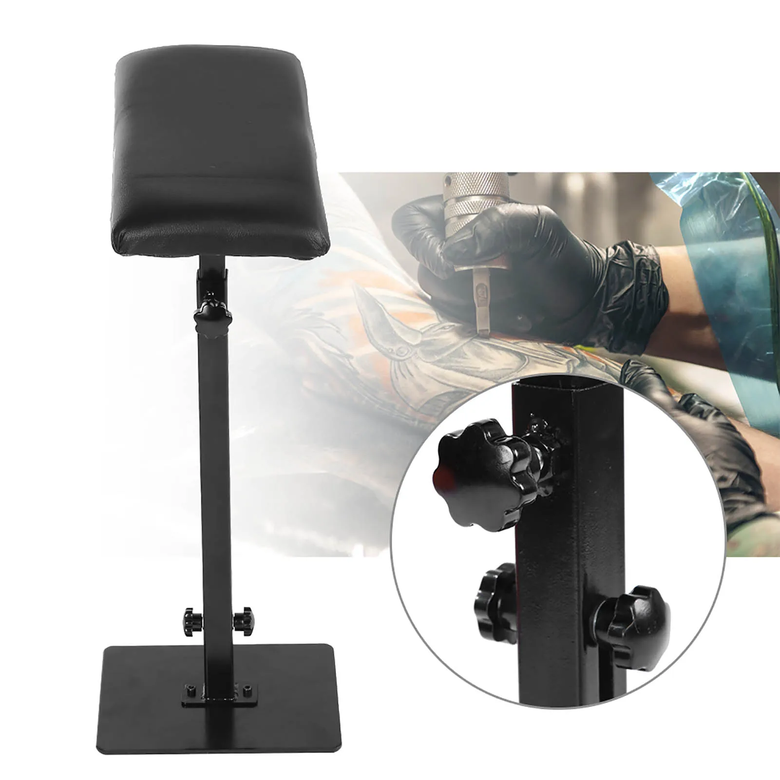 Professional Tattoo Armrest Adjustable Height Leg Rest Stand Arm Bar Pad Tattoo Tool Tattoo Stand Tattoo Supplies Tattoo Armrest