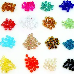 Isywaka Popular Sale U Choice 100pcs 3mm Bicone Austria Crystal Glass Beads Loose Spacer Bead for DIY Jewelry Making