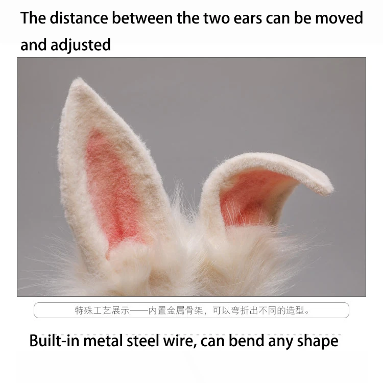 Konijn Oren Hand-Made Pluche Beest Oren Hoofdtooi Jk Haaraccessoires Lolita Haarspeld Vakantie Hoofdband Cosplay