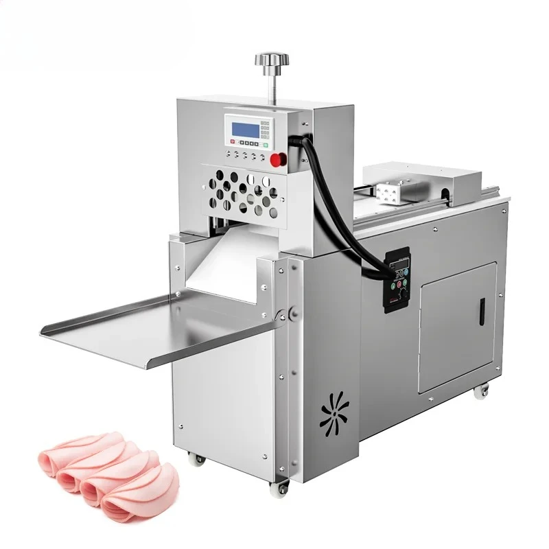 

Commercial Professional Automatic Meat Slicer Stainless Steel Electric Fresh Meat Cutting Machine Factory Price Used for Farm