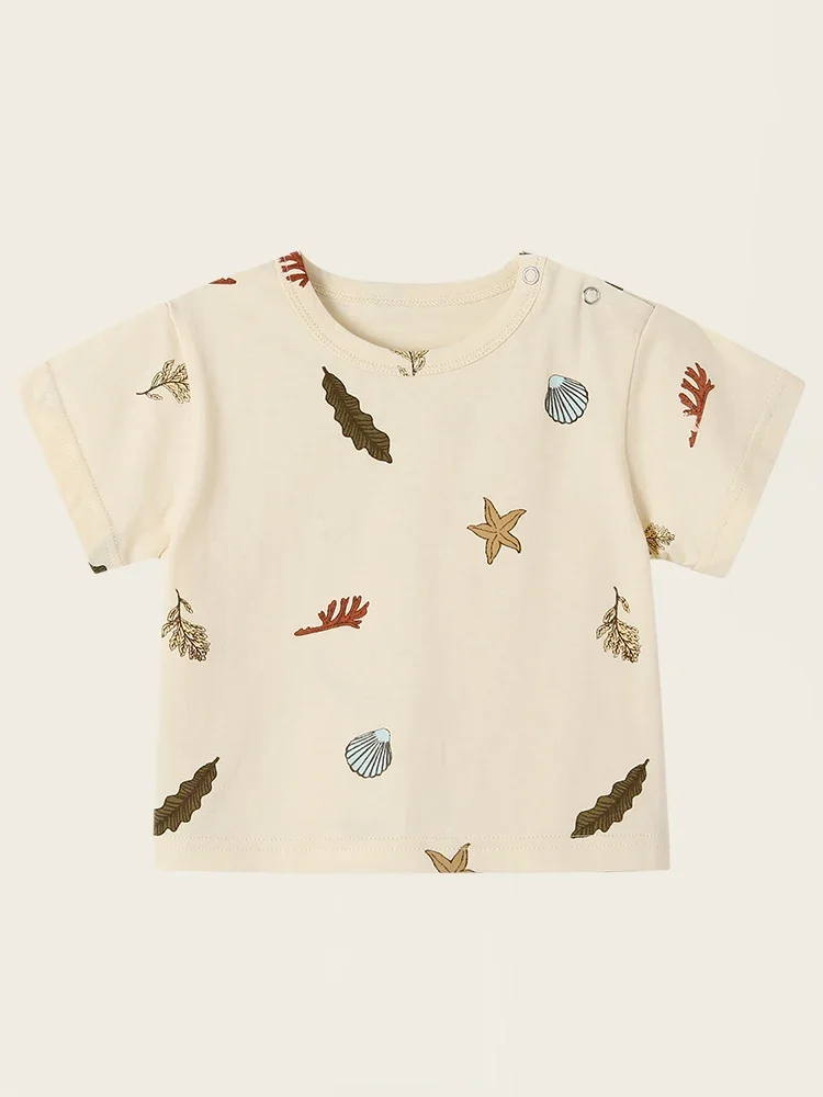 Children\'s Short-Sleeved Boys Girls 2024 Summer New T-Shirt Baby Thin Section Half-Sleeved Bottoming Shirt Casual Wear