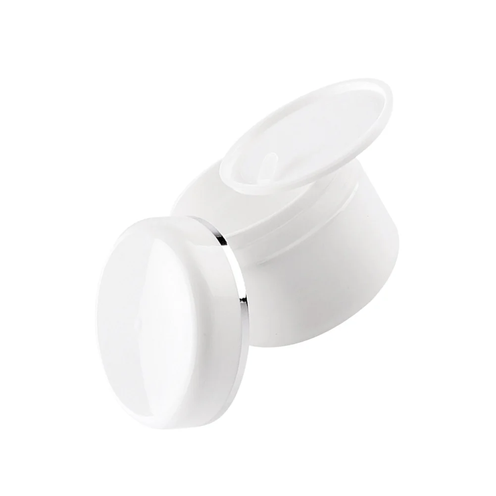 5 stks 20G Mini Draagbare Ronde Lege Crème Flessen Voor Reizen Hervulbare Containers Lichtgewicht Lekvrij Pp Materiaal Wit