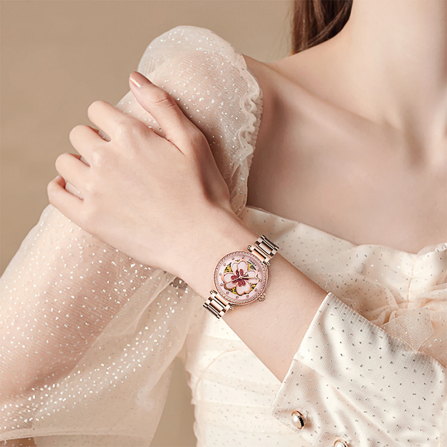 Deesio Women's Automatic Mecha - đánh giá và giá Skeleton Mechanical Watch