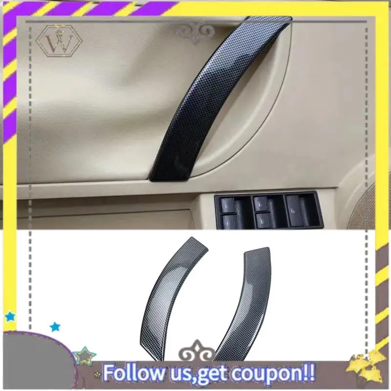 

L38A-для Beetle 2003-2010 углеродное волокно ABS дверь автомобиля внутренняя ручка чаша защитная крышка отделка молдинг Стайлинг автомобиля