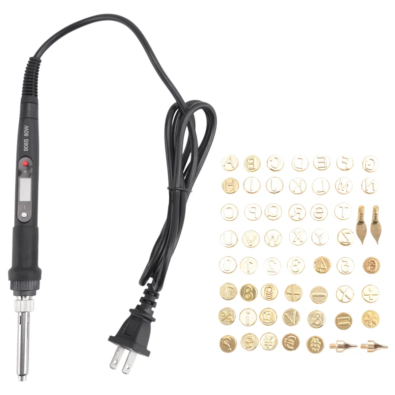 

AUAU-набор для выжигания древесины с буквами, набор для выжигания древесины/кожи своими руками, набор трафаретов для паяльника с буквами, вилка стандарта США