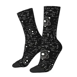 Harajuku Geek Math Teacher Socks Women Men Warm 3D Printing Science Physics Sports Football Socks