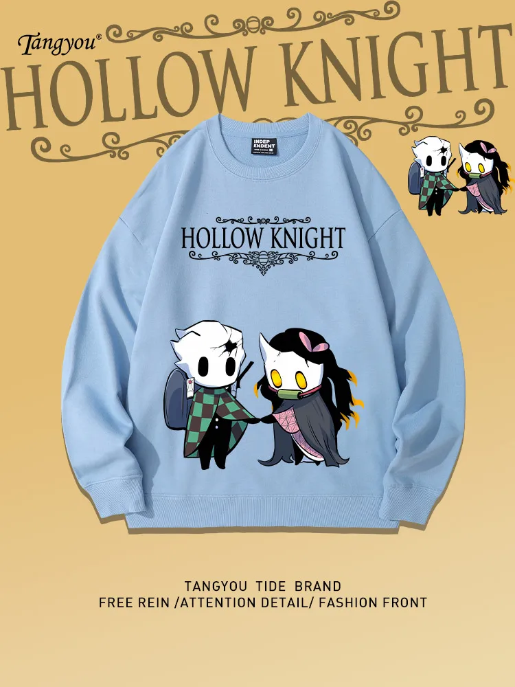 

Аниме-толстовка Demon Slayer: Kimetsu No Yaiba (коллаборация), свободный крой, хлопок, круглый вырез, для студентов