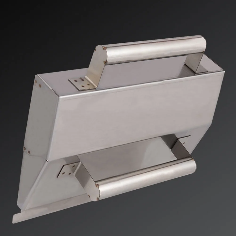 Paleta de yeso, herramienta manual de acero inoxidable para reparación de pared de mortero de cemento, mango ergonómico duradero, soldadura multipunto