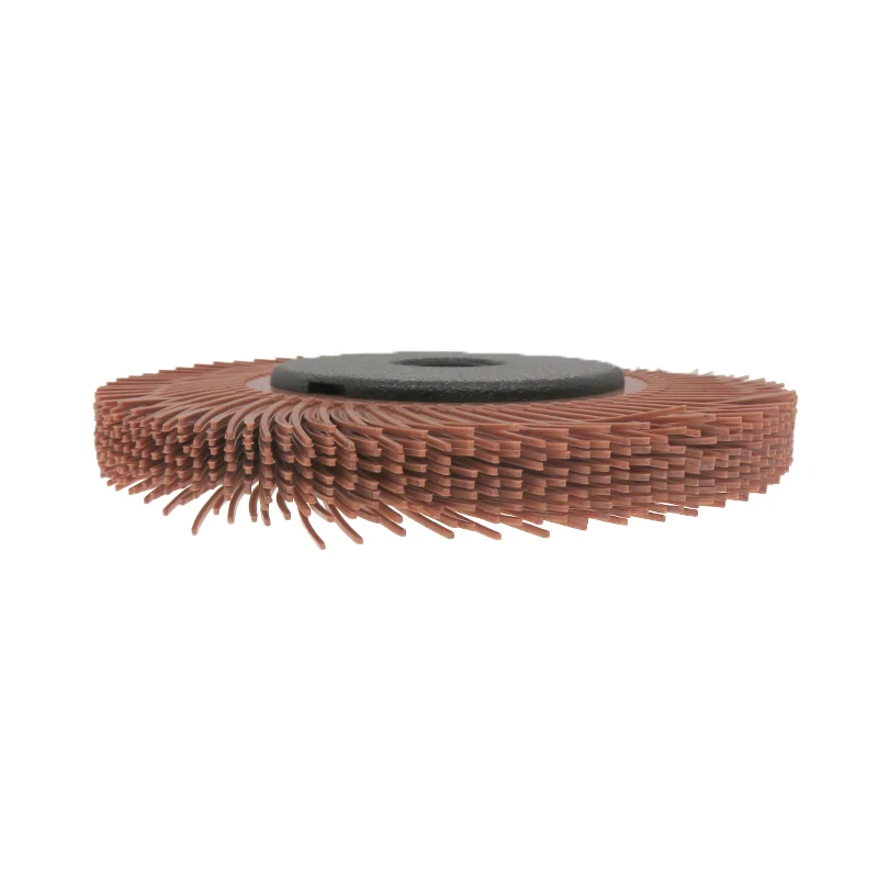 6Inch 150MM Nylon Abrasive Grinding Wheel Brush Anti-Clogging Long Lifespan for Metal Stainless Steel Wood Rust & Paint Removal