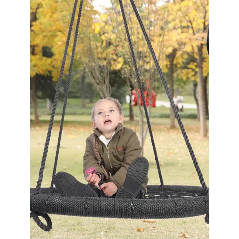 Children's swing chair, indoor household hanging basket, outdoor double child's nest net plate, outdoor patio seat and chair