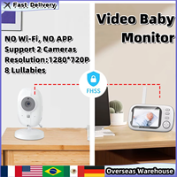 ABM600 Baby Monitor Two-way Audio Babysitter 3.5 Inch Baby Monitor Camera 2.4G Mother Kid Surveillance Camera Safe Video Gift