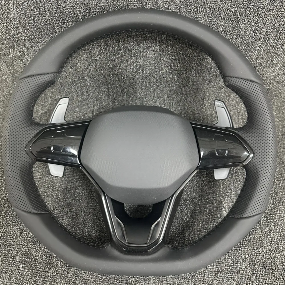 

Leather Steering Wheel Assembly For VW Volkswagen Golf 7 8 MK7 MK8 8R R Gti Gtd Jetta Tiguan Polo Passat CC B7 B8 B9 Amarok