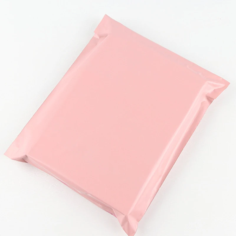 INPLUSTOP, nuevas bolsas de almacenamiento de sobres de Color rosa, bolsa de plástico PE para envío de mensajería, bolsa con sello autoadhesivo