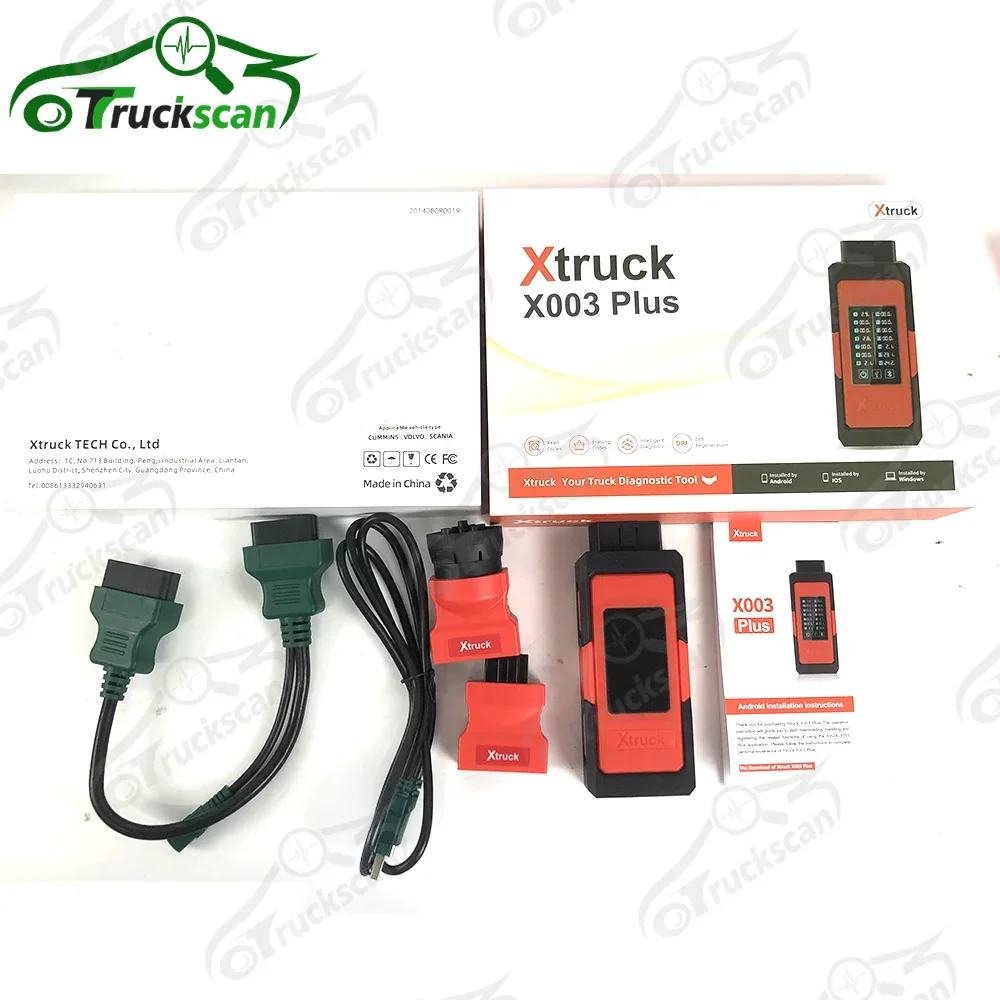 Xtruck X003 PLUS testing OBD voltage truck diagnostic tool Support Intelligent diagnosis for Cum-mins/Vo-lvo/SC-ANIA