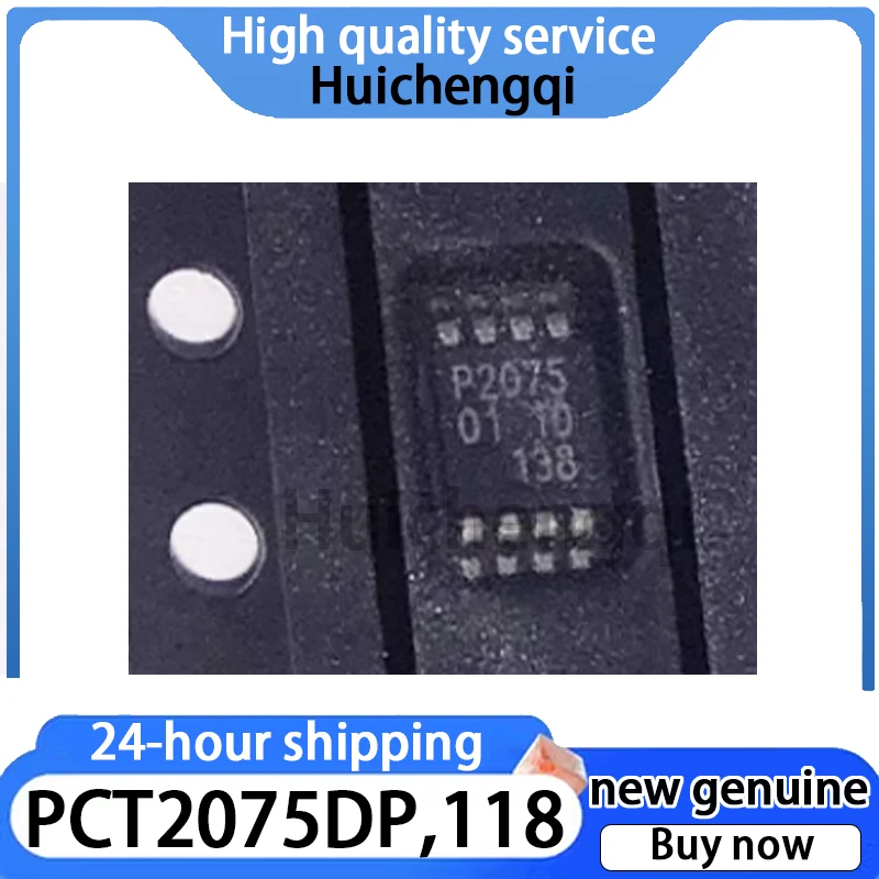 5PCS Original Genuine PCT2075DP, 118 TSSOP-8 I2C Bus Fm+digital Temperature Sensor Chip