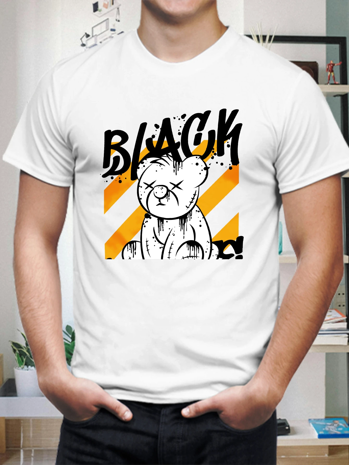 Men's Summer Anime Graphic Cotton T-Shirts