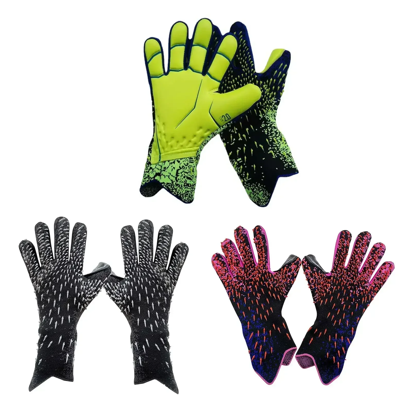Guantes de portero de fútbol, guantes de portero de fútbol, guantes de portero de alto rendimiento con talla 6/7/8/9/10
