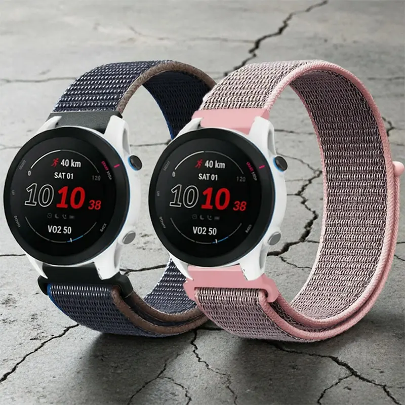 Нейлоновый ремешок 20 мм 22 мм для Garmin Forerunner 165/255/265/965, ремешок для ActiveVivoactive4, браслет Venu3, аксессуары для часов