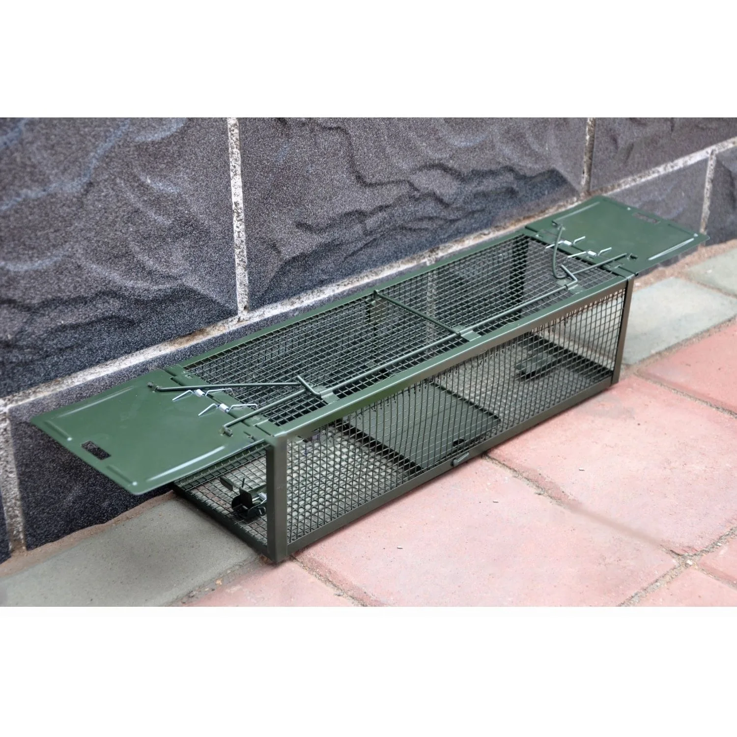 Large Home Double Door Mouse Trap, Automatic 2-Sided Catch Pedal Cage, Rodent Catcher, Efficient Rat Trap