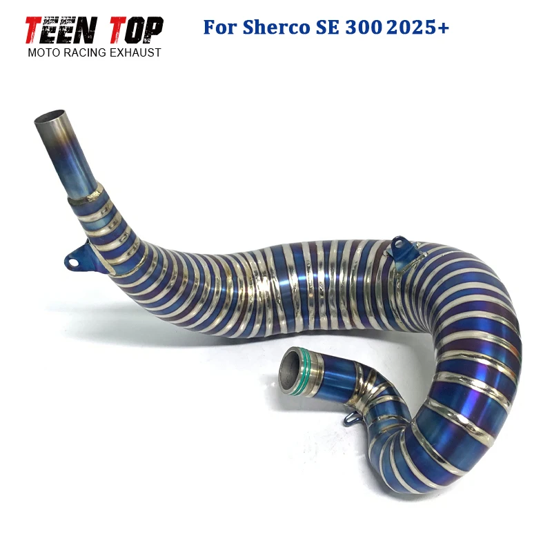 

Titanium Alloy Exhaust Header Pipe For Sherco SE 300 2025+ Exhuast Front Link Pipe SE300 Dirtbike Exhaust Escape Moto Front Tube