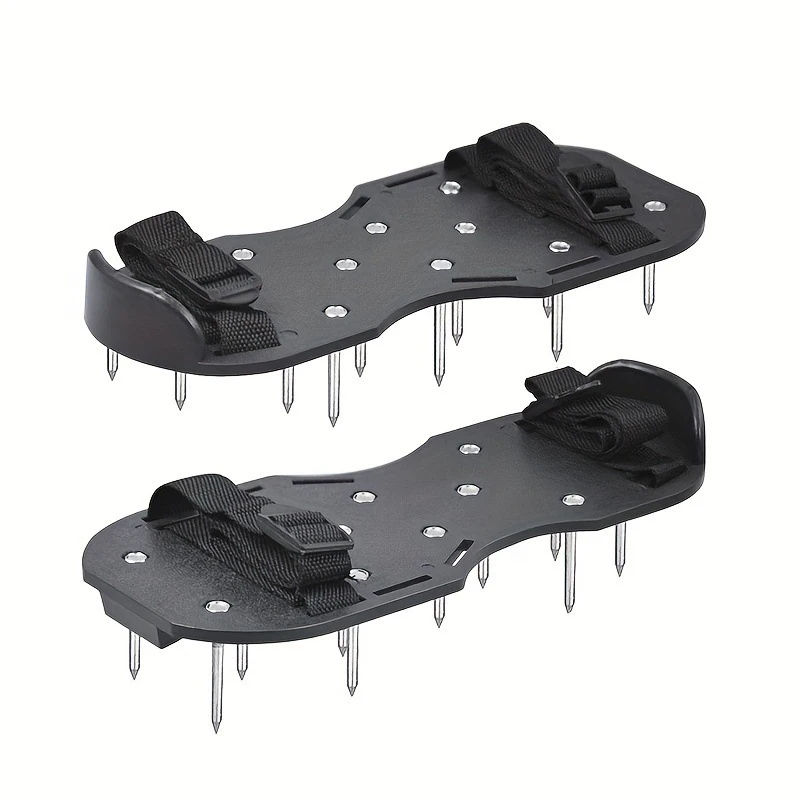 Lawn Spiked Shoes for Soil Aeration & Cement Leveling, Spring Telescopic Oxygenating Garden Shoes with 5cm Nails