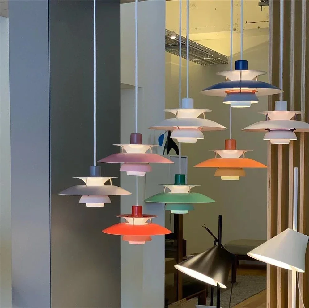 

50cm Pendant Light Umbrella Hanging Lamp For Dining Room Bedroom Cafe Bar Restaurant Modern Colorful Chandelier Daninsh Design