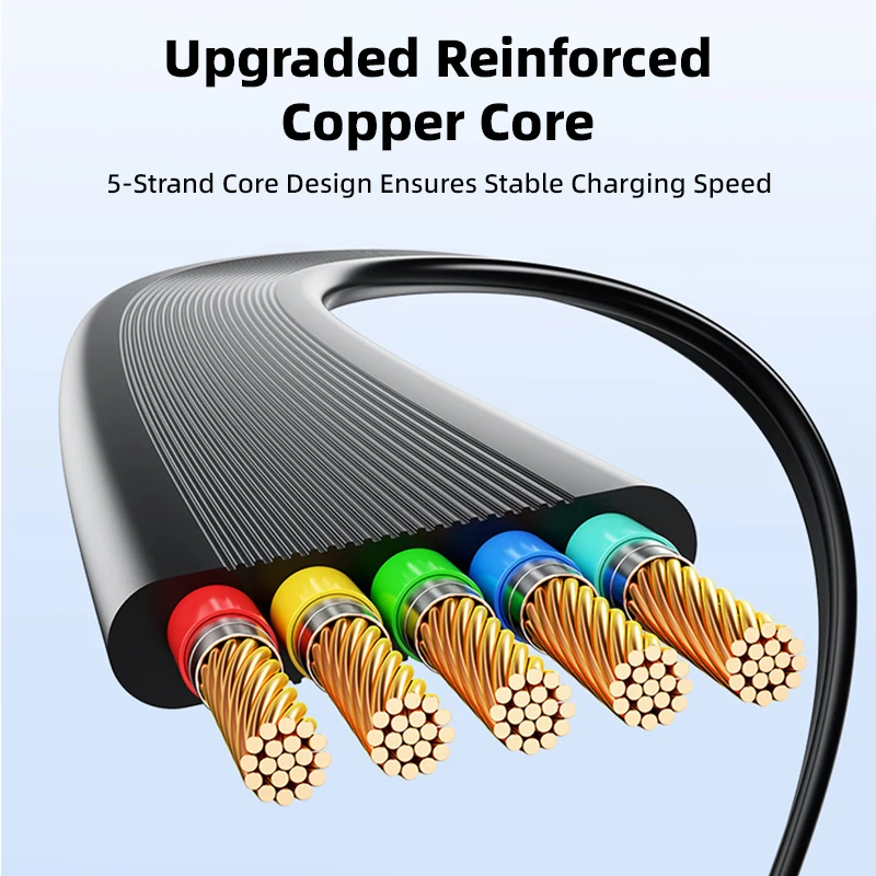 Vyvylabs Upgraded 240W USB C to USB C Fast Charging Cable Retractable Type-C Cable for iPhone 17 Huawei Samsung PD3.1 Data Cable