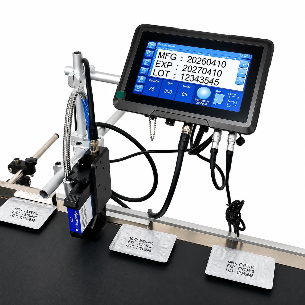 Industrial Thermal Inkjet Printer for Date Coding, Batch Printing, QR Code and Barcode Marking Solutions