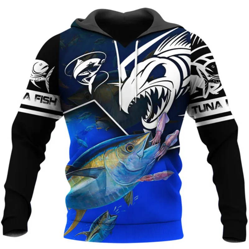 Tier Fischer Marlins Sweatshirt Herren Sportswear Angeln Hoodie Für Herren Modische Street Wear Harajuku 3D Gedruckt Pullover