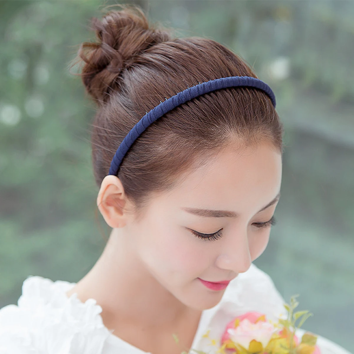 

9pcs Toothed Hair Hoop Comb Headband Girls Cloth Acrylic Non Fading Child Adult Daily Party Outgoing Breathable Comfortable Chic