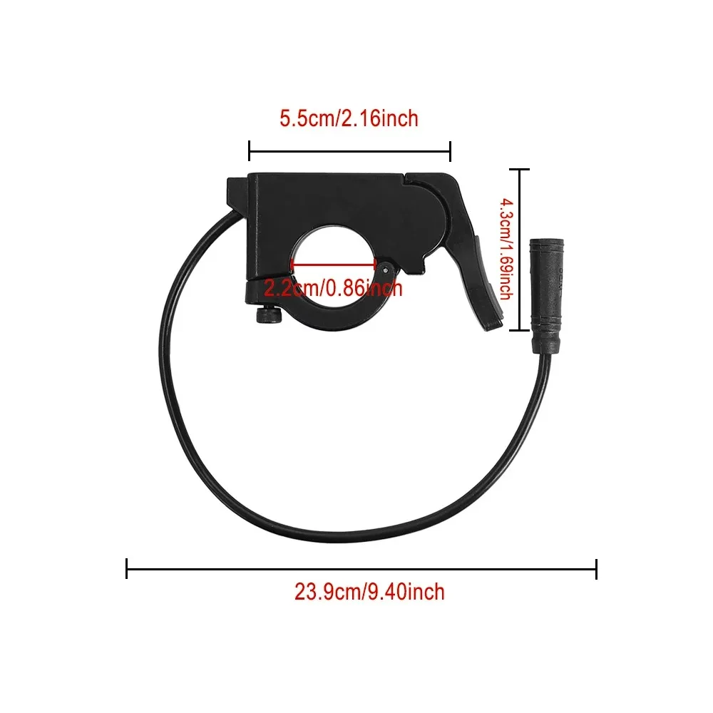 TT009 Finger-Gashebel Universal 36V 48V 60V 72V Elektrofahrrad Roller 3-Pin Beschleuniger Links Rechts 22mm Lenker Ersatzteile – Detail 32