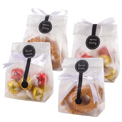 Cookie Bags for Gift Giving Cellophane Clear Treat Bags for Favors Mini Loaf,Bundt Cake,Hot Cocoa Bomb Packaging With Stickers