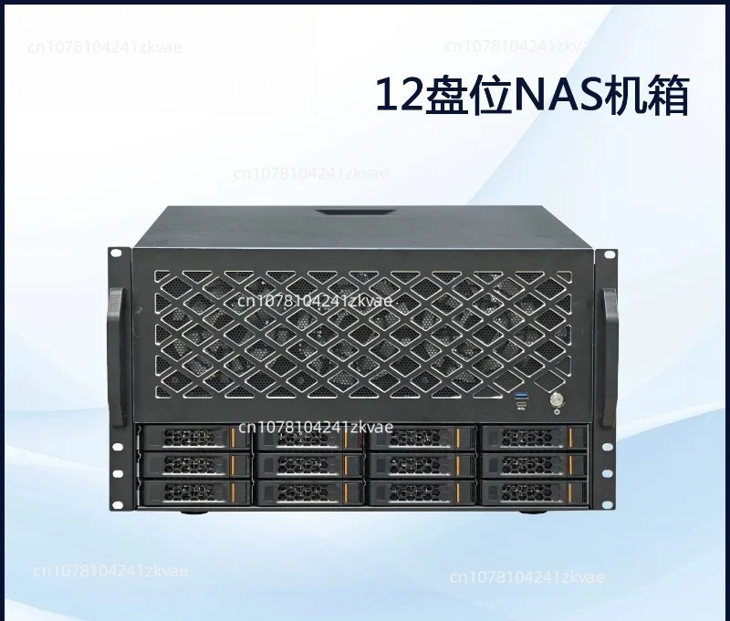 12-Disk NAS Chassis Rack-mounted Storage Server Supports 360 Water-cooled ATX Main Board ATX Power Full-height Card Slot