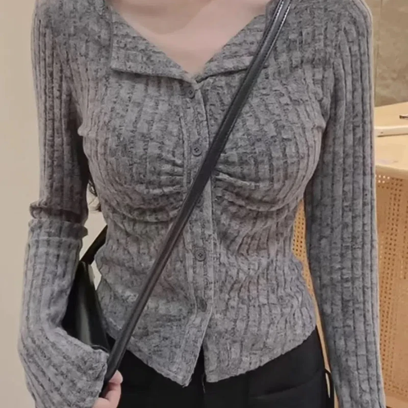 Popular and Beautiful Sweaters New Styles with Inner Lining and Base Layer Korean Style Clothing Knitted Tops