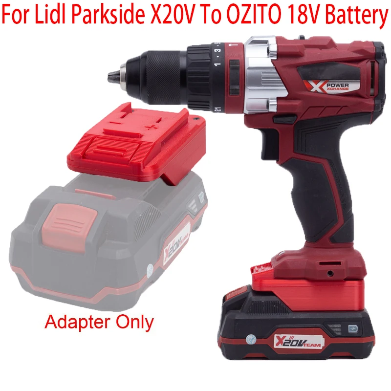 Imagem -06 - Li-ion Battery Adapter Conversor para Lidl Parkside X20v Acessórios para Ferramentas Elétricas x Mudança Ozito 18v