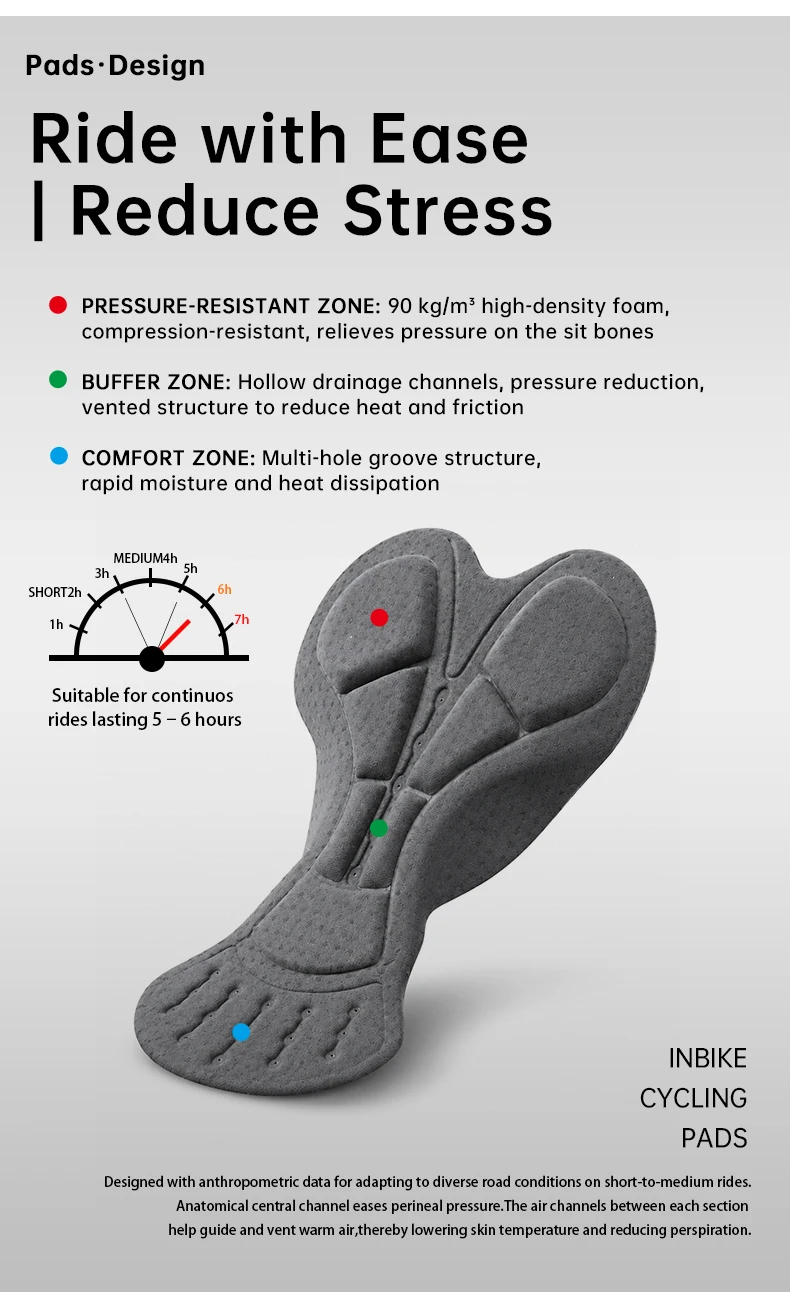 INBIKE Radsport-Fleece-Latzhose für Herren, Herbst-Winter, warme Radsport-Latzhose, thermische winddichte Fahrradhose, Fahrrad-Reithose – Detail 5