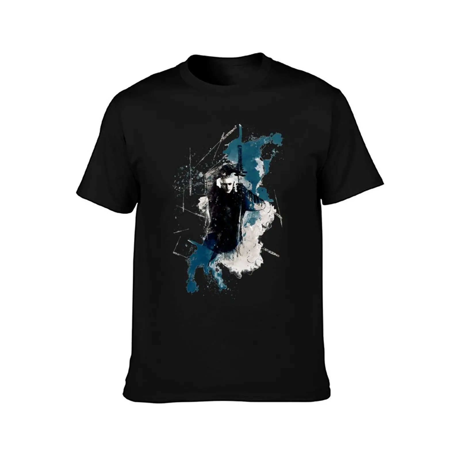 DMC - Vergil painting T-Shirt Summer Casual Cotton Tee Oversized Streetwear Tops Vintage Graphic Print Unisex Men Women