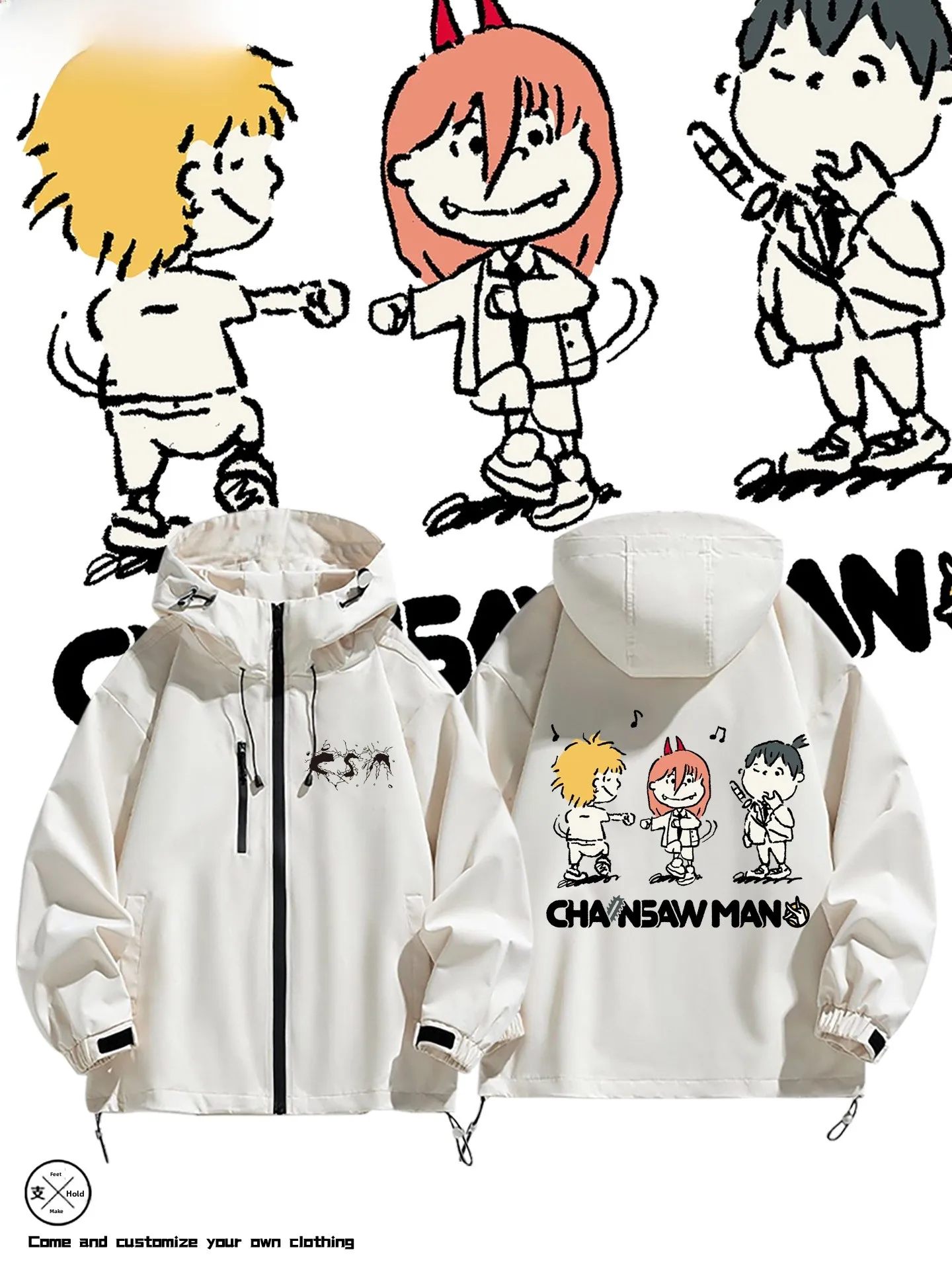 

Мужская футболка Chain Saw Man в стиле аниме, театральная версия, мультфильм Fce Jaet, повседневная мужская футболка для косплея, осень-зима, полиэфирное волокно