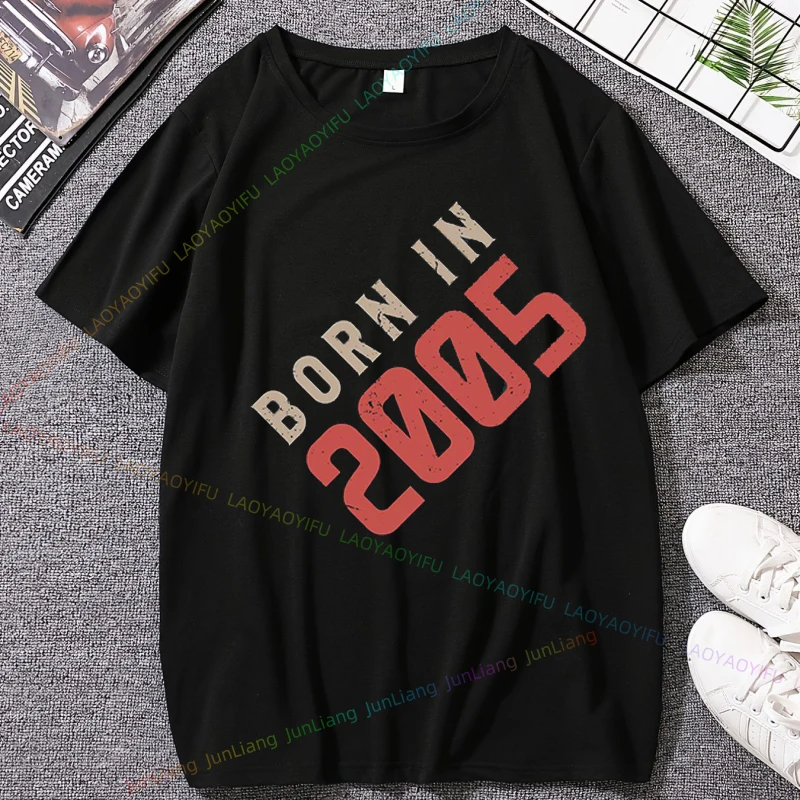 

Funny 1995 30th 90s Birthday 2005 20th 00s Friend Gift Y2k Clothes Unisex Harajuku Streetwear Men's Clothing Shirts Graphic Tee
