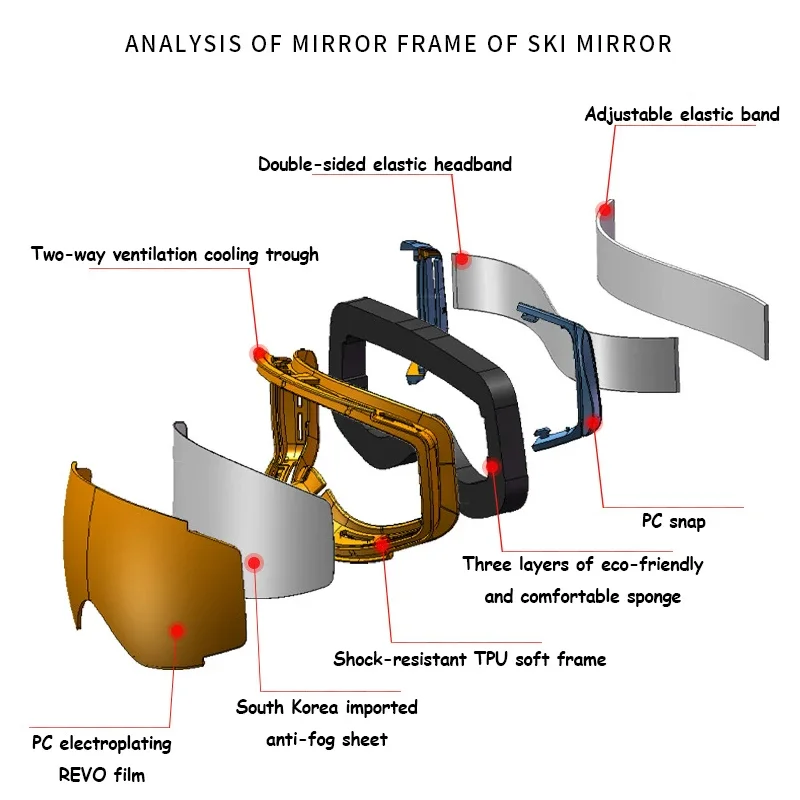 Ski Snowboard okulary dla dzieci górskie okulary narciarskie chłopcy skuter zimowe okulary sportowe śnieg dziewczyny okulary rowerowe okulary