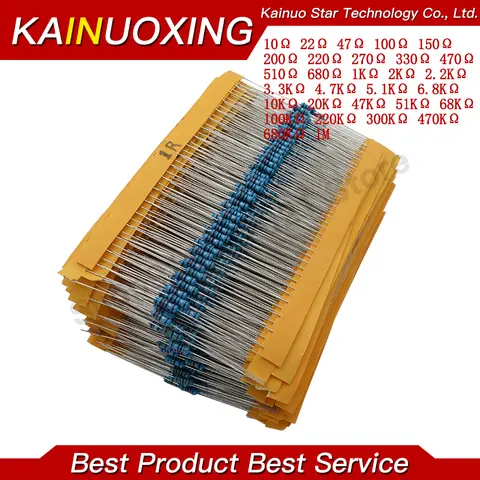 600pcs Metal Film Resistor Kit KAINUOXING