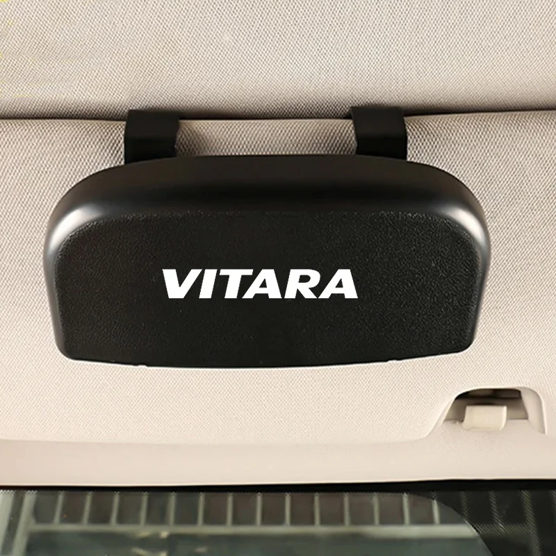 For Suzuki Vitara Jimny Swift Grand Ignis Alto Baleno SX4 Car Sunglasses Glasses Box Auto Interior Accessories Glasses Holder