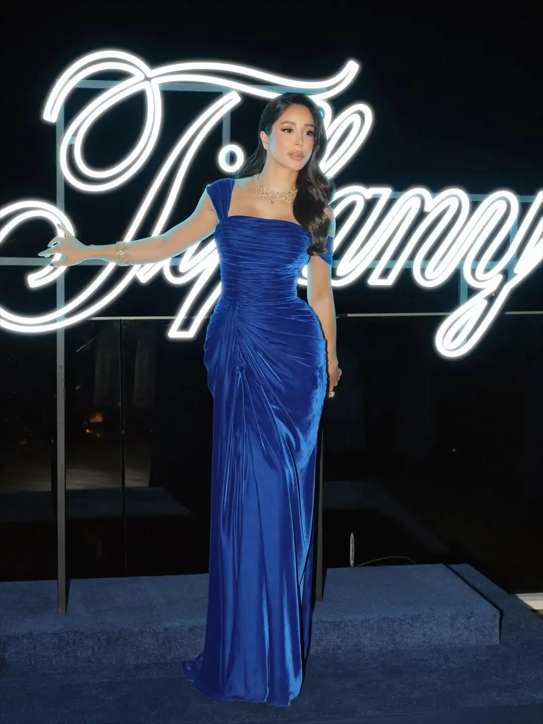 

New Design Sexy Off The Shoulder Unique Pleated Waist Knot Draped Floor Length Mermaid Evening Prom Formal Party Dress